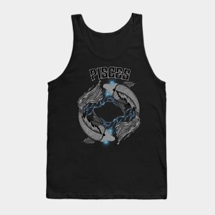 Lightning Pisces (Blue) Tank Top